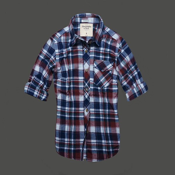 Abercrombie & Fitch Femme 4496 Plaid Chemises pas cher